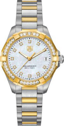 Tag Heuer Aquaracer Watches Ladies Pearl White 
Battery Operated Quartz WAY1353-BD0917 Watch