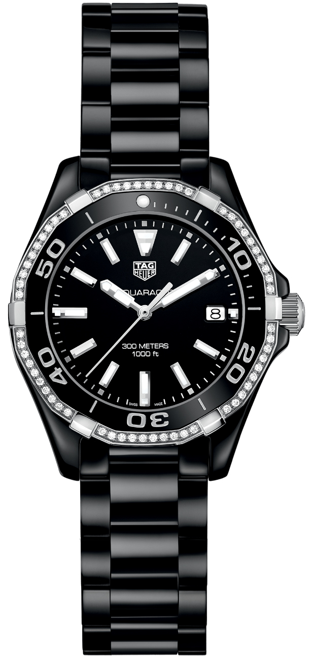 Tag Heuer Aquaracer Watches Ladies Black 
Battery Operated Quartz WAY1395.BH0716 Watch