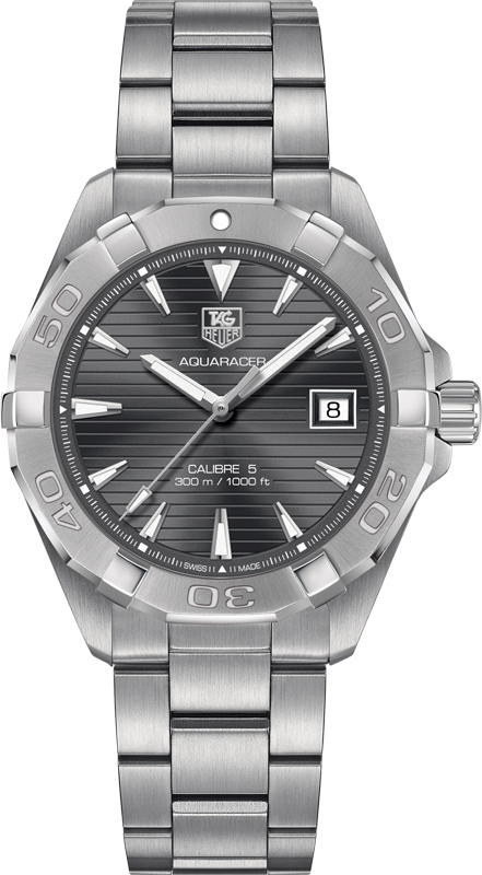 Tag Heuer Aquaracer Watches Mens Guilloche Grey Self winding Automatic WAY2113.BA0928 Watch