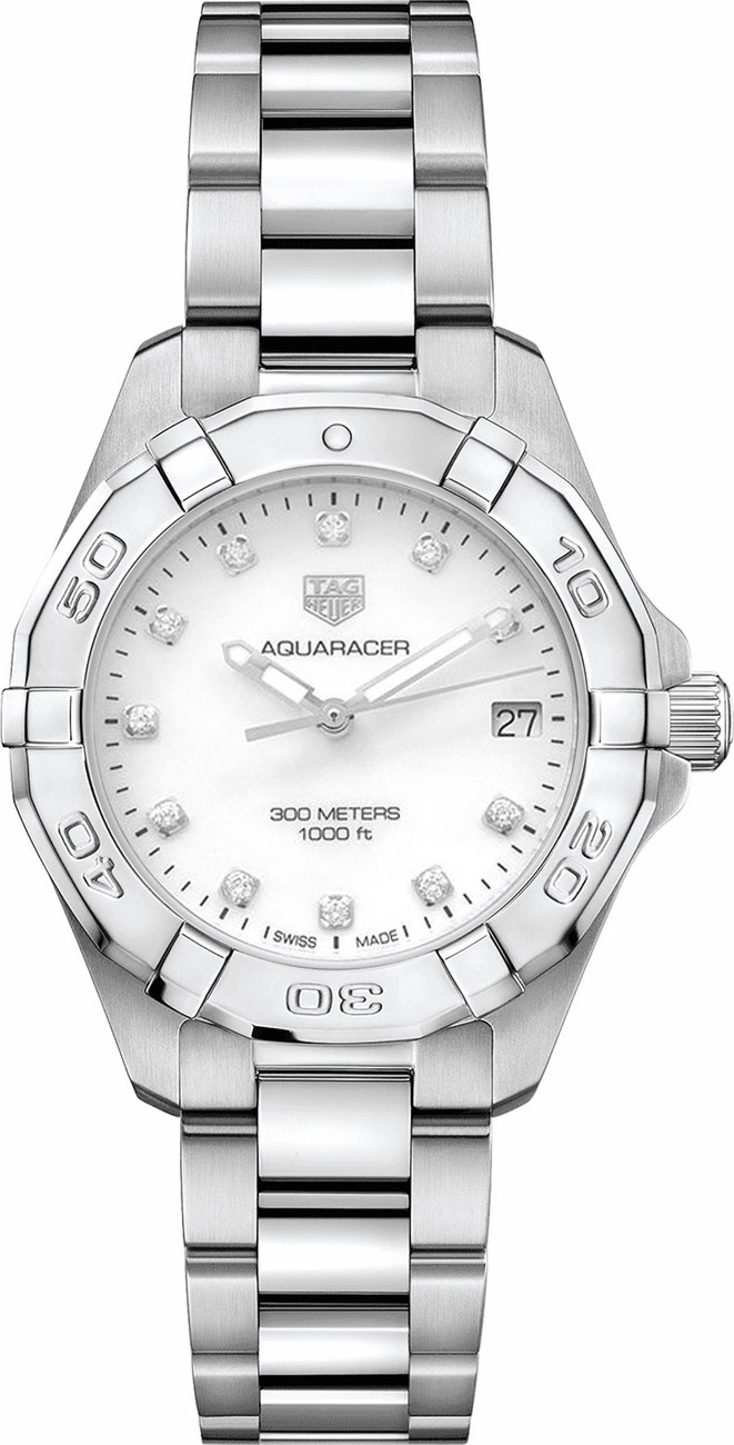 Tag Heuer Aquaracer Watches Ladies Mother of Pearl White Battery Operated Quartz WBD1314.BA0740 Watch