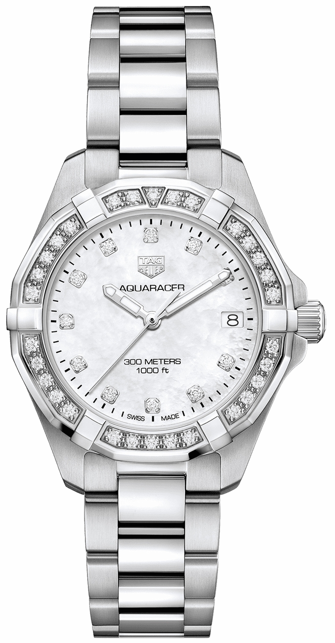 Tag Heuer Aquaracer Watches Ladies Mother of Pearl White Battery Operated Quartz WBD1315.BA0740 Watch