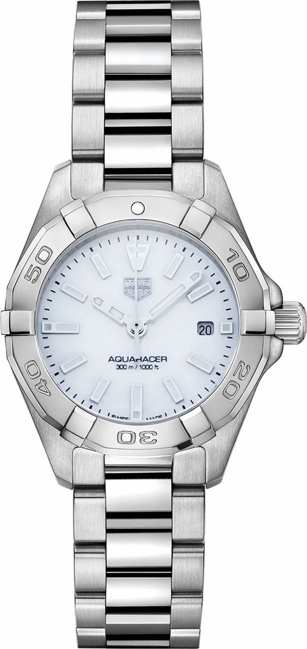 Tag Heuer Aquaracer Watches Ladies Mother of Pearl White Battery Operated Quartz WBD1411.BA0741 Watch