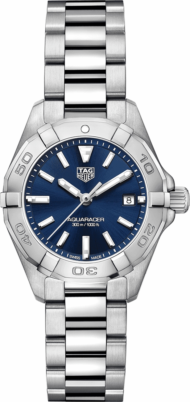 Tag Heuer Aquaracer Watches Ladies Sunray Brushed Blue 
Battery Operated Quartz WBD1412.BA0741 Watch