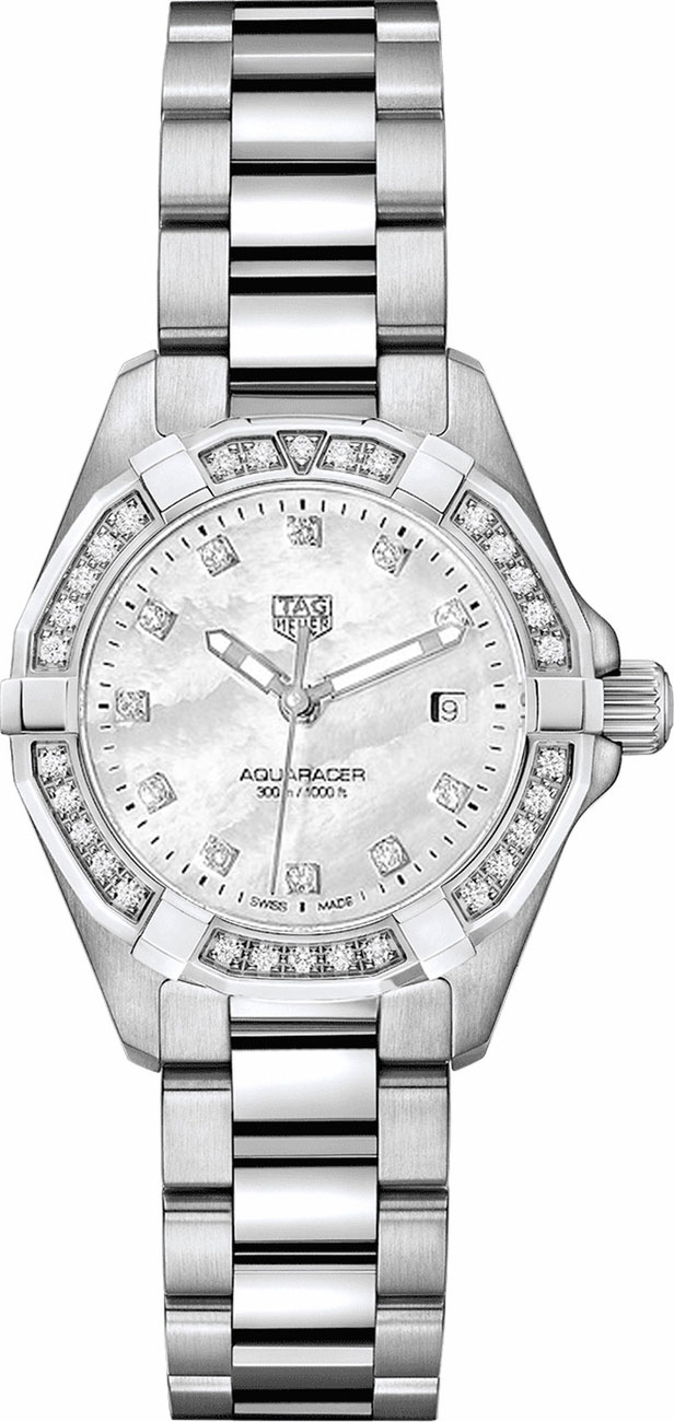 Tag Heuer Aquaracer Watches Ladies Pearl White Battery Operated Quartz WBD1415.BA0741 Watch