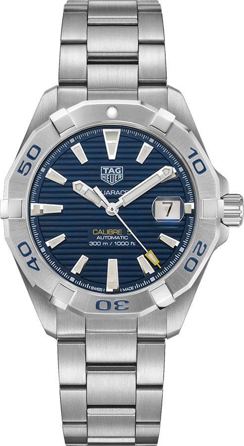 Tag Heuer Aquaracer Watches Mens Brushed Blue Self winding Automatic WBD2112.BA0928 Watch