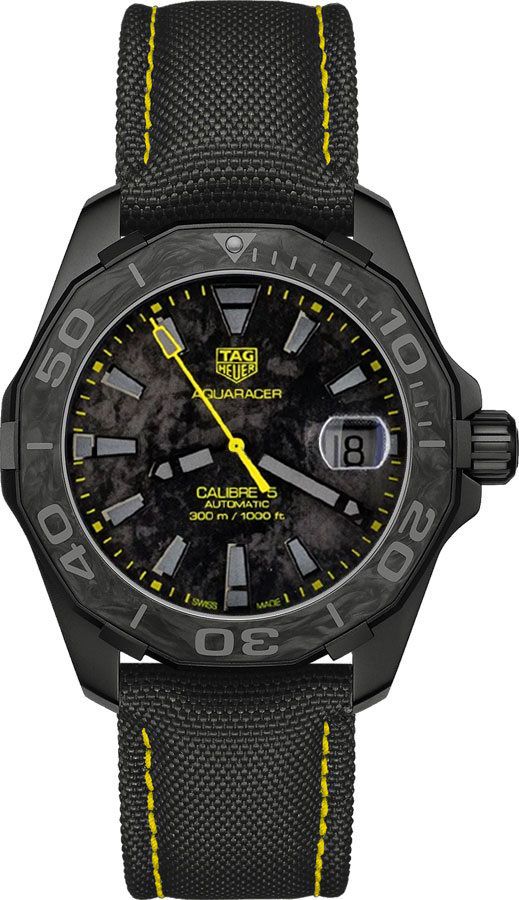 Tag Heuer Aquaracer Watches Mens Black Self winding Automatic WBD218B.FC6446 Watch