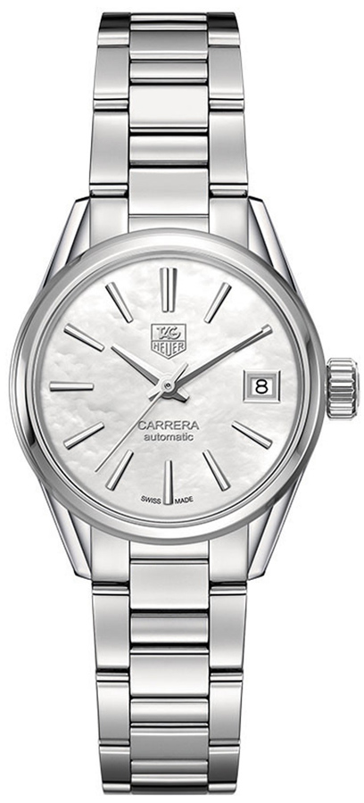 Tag Heuer Carrera Watches Ladies Mother of Pearl White Self winding Automatic WAR2411.BA0770 Watch