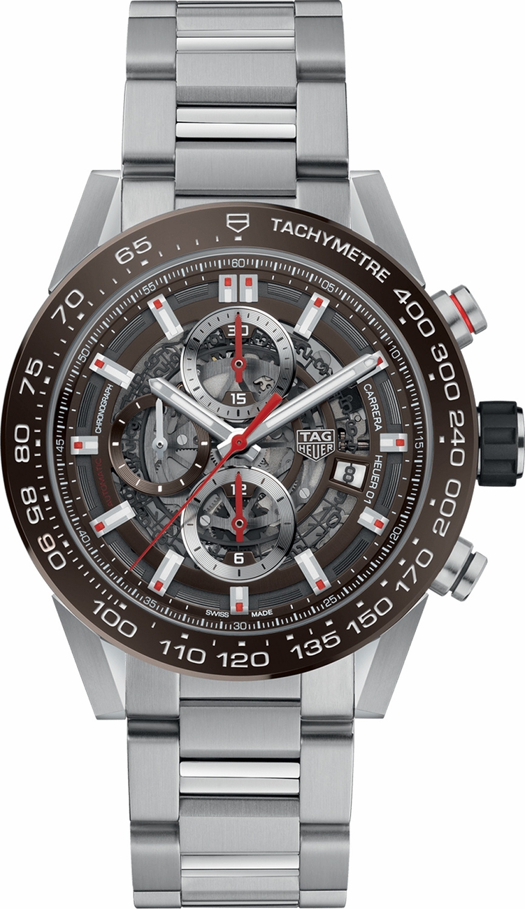 Tag Heuer Carrera Watches Mens Skeleton Brown Self winding Automatic CAR201U.BA0766 Watch