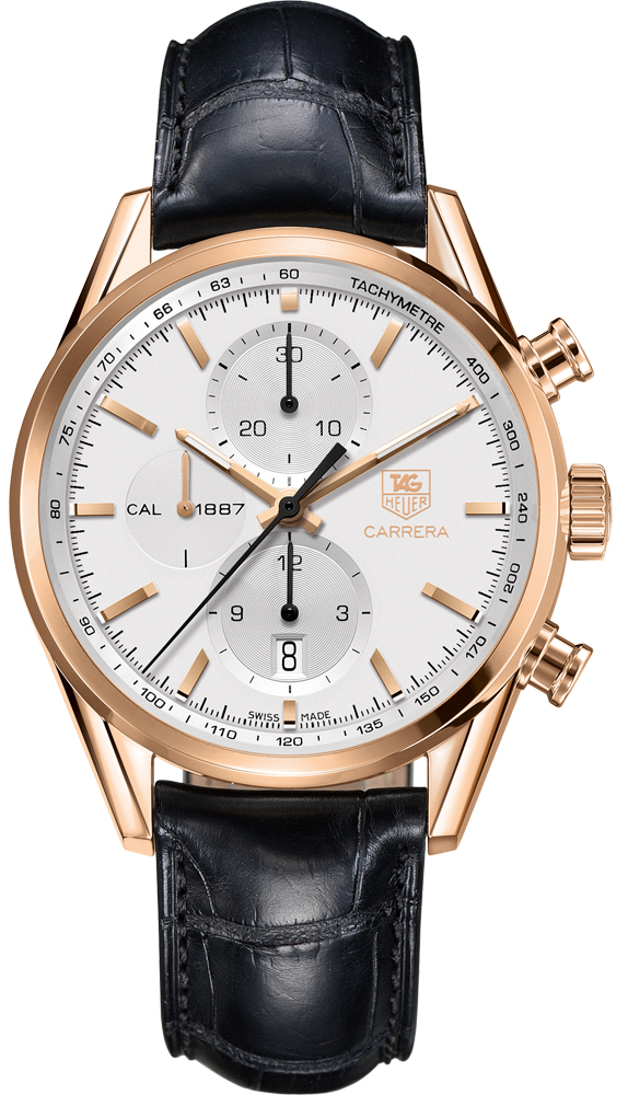 Tag Heuer Carrera Watches Mens Silver Self winding Automatic CAR2140.FC8145 Watch