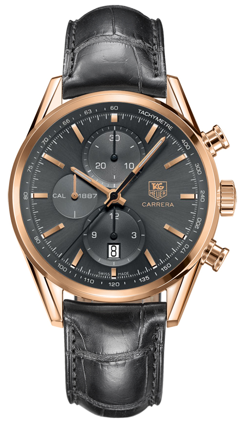 Tag Heuer Carrera Watches Mens Grey Self winding Automatic CAR2141-FC8182 Watch