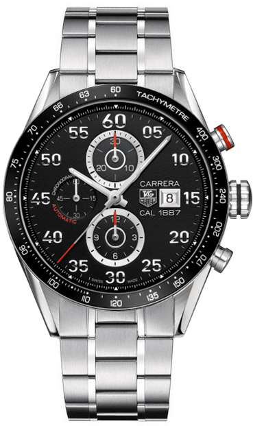 Tag Heuer Carrera Watches Mens Black Self winding Automatic CAR2A10-BA0796 Watch