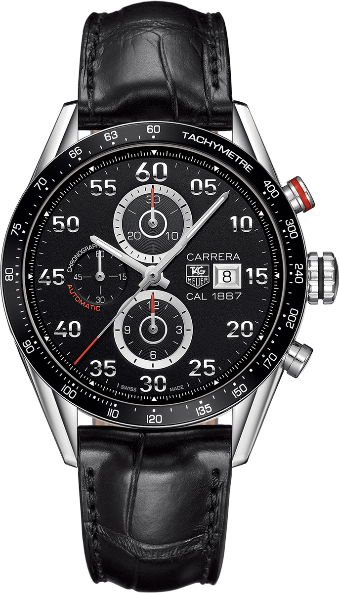 Tag Heuer Carrera Watches Mens Black Self winding Automatic CAR2A10.FC6235 Watch