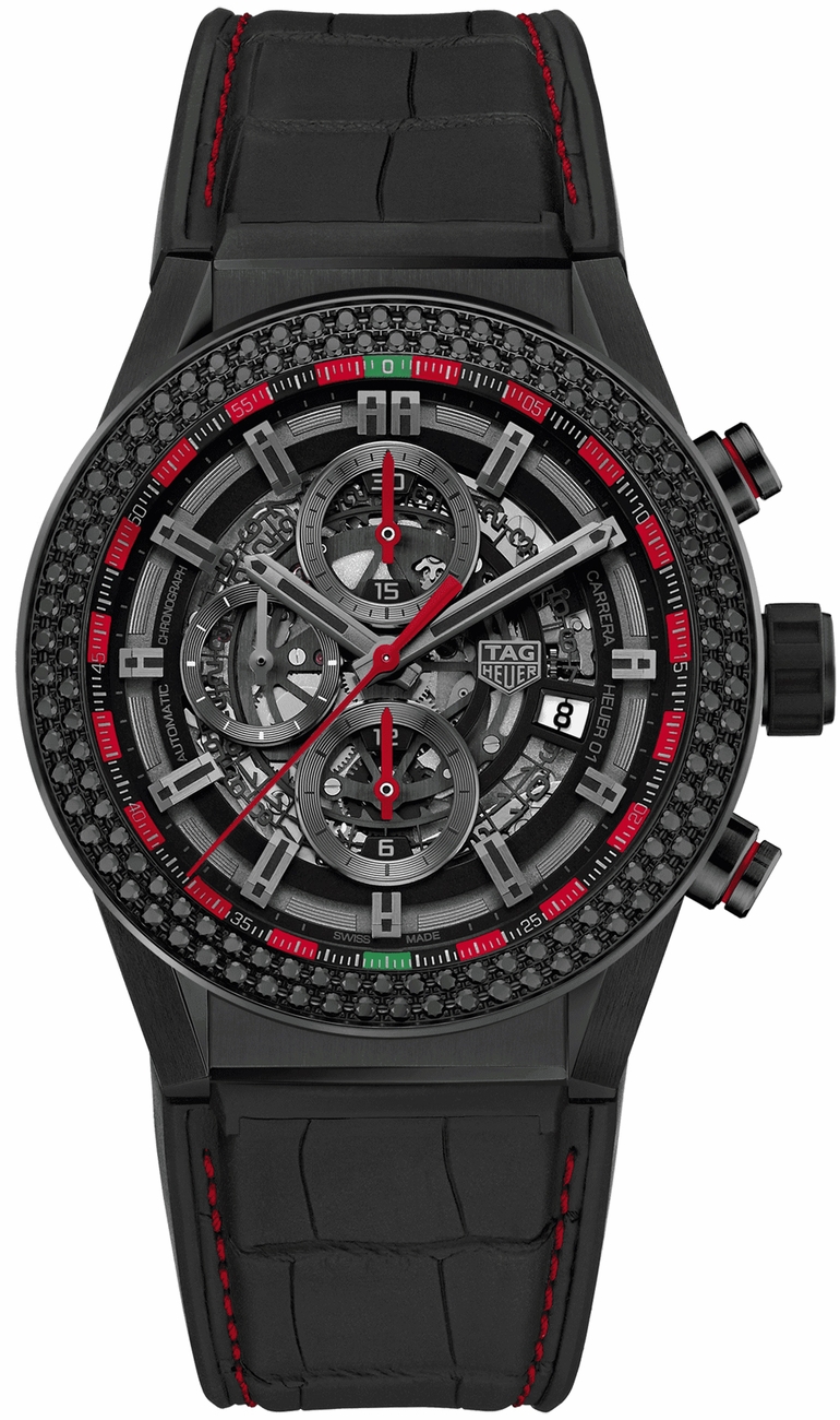 Tag Heuer Carrera Watches Mens Black Self winding Automatic CAR2A1E-FC6400 Watch
