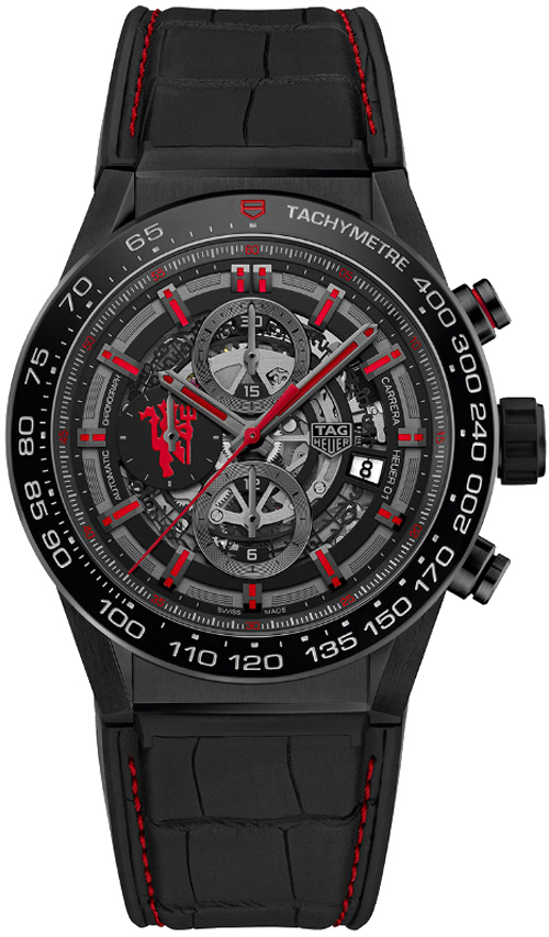 Tag Heuer Carrera Watches Mens Skeleton Black Self winding Automatic CAR2A1J.FC6400 Watch