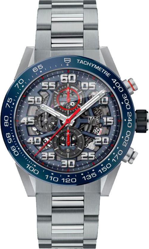 Tag Heuer Carrera Watches Mens Skeleton Blue Self winding Automatic CAR2A1K.BA0703 Watch