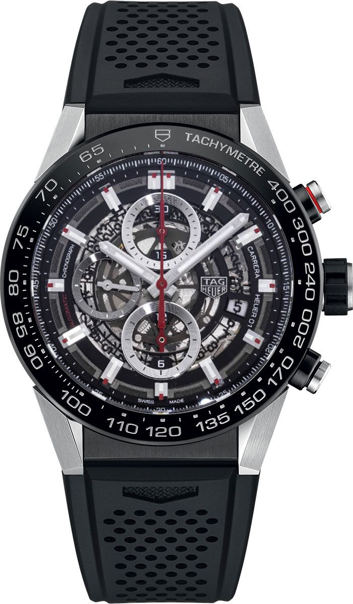 Tag Heuer Carrera Watches Mens Black Self winding Automatic CAR2A1Z.FT6044 Watch