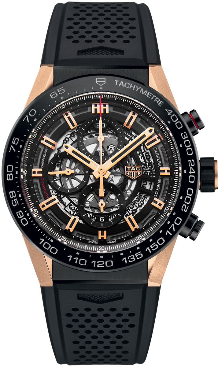 Tag Heuer Carrera Watches Mens Black Self winding Automatic CAR2A5A.FT6044 Watch