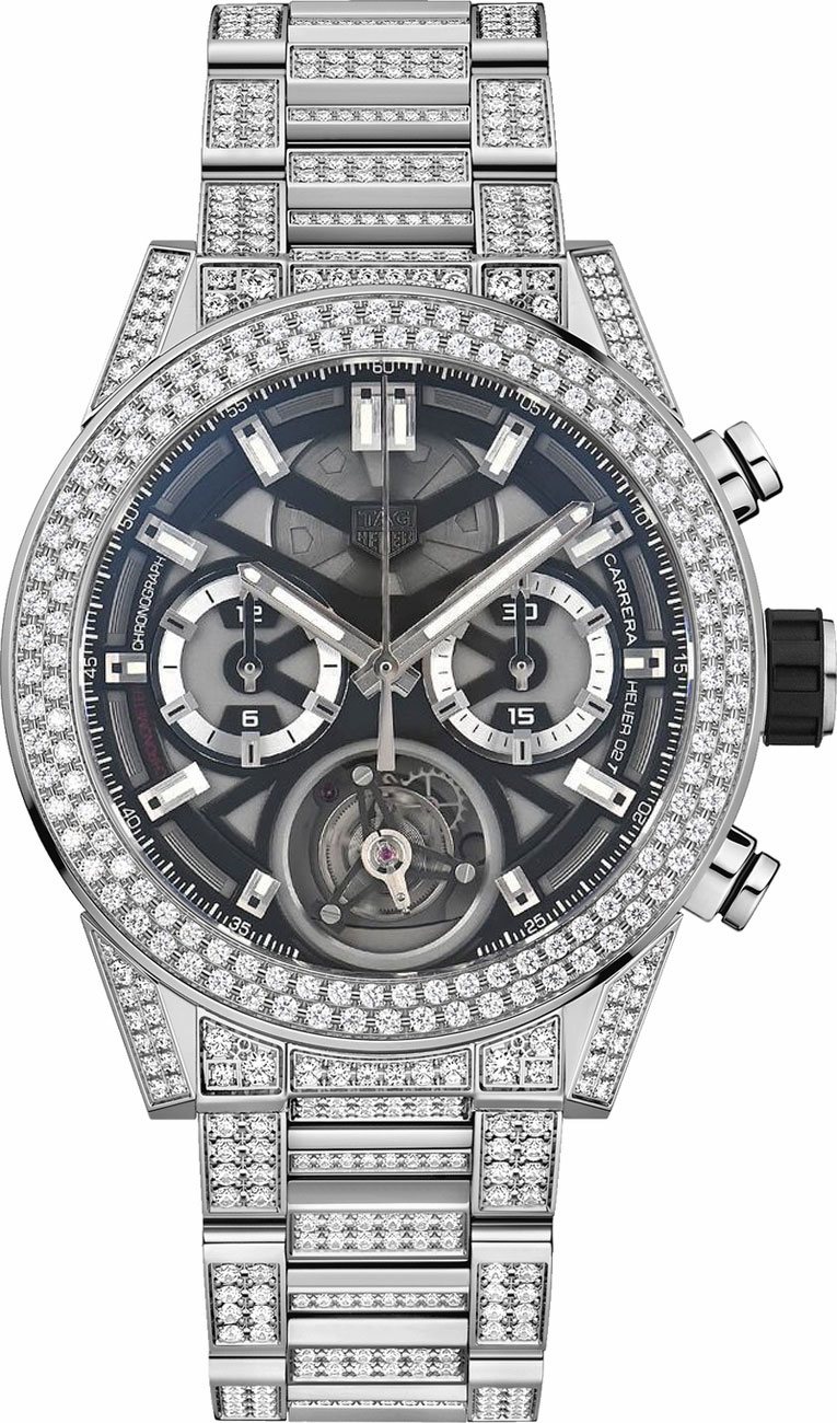 Tag Heuer Carrera Watches Mens Black Self winding Automatic Chronometer CAR5A1Z-BA0510 Watch