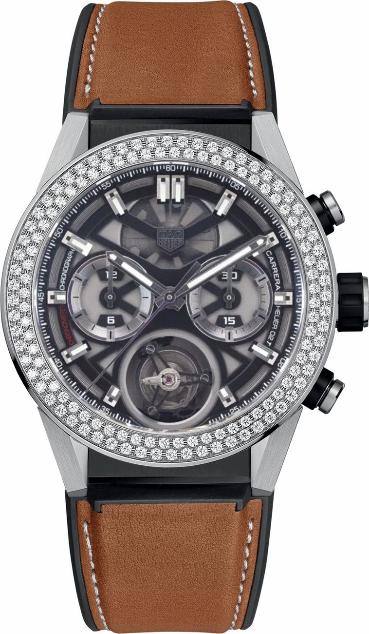 Tag Heuer Carrera Watches Mens Black Self winding Automatic Chronometer CAR5A80.FT6072 Watch