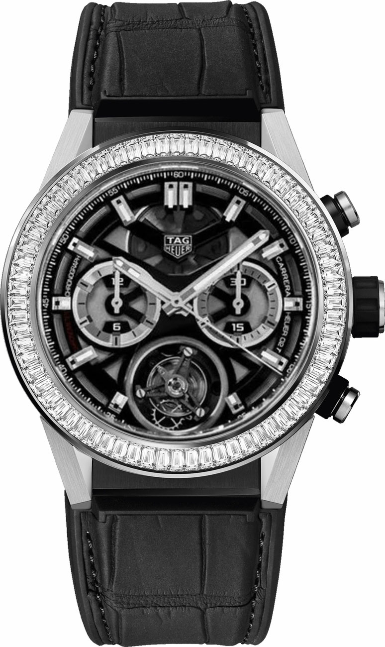 Tag Heuer Carrera Watches Mens Black Self winding Automatic Chronometer CAR5A81-FC6377 Watch