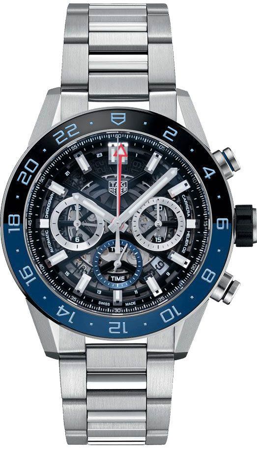 Tag Heuer Carrera Watches Mens Black Skeleton Self winding Automatic CBG2A1Z.BA0658 Watch