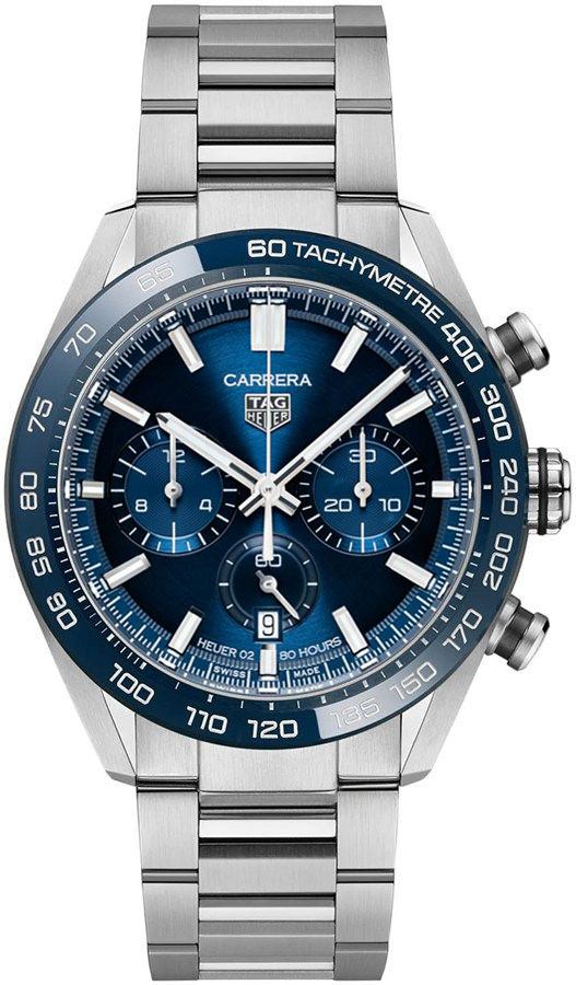 Tag Heuer Carrera Watches Mens Circular Brushed Blue Self winding Automatic CBN2A1A-BA0643 Watch