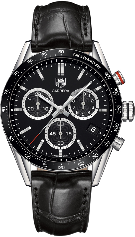 Tag Heuer Carrera Watches Mens Black Battery Operated Quartz CV1A10-FC6235 Watch
