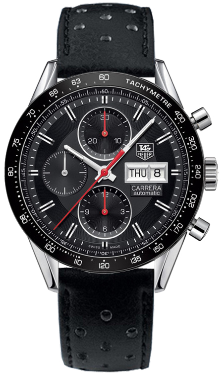 Tag Heuer Carrera Watches Mens Black Self winding Automatic CV201AH-FC6233 Watch