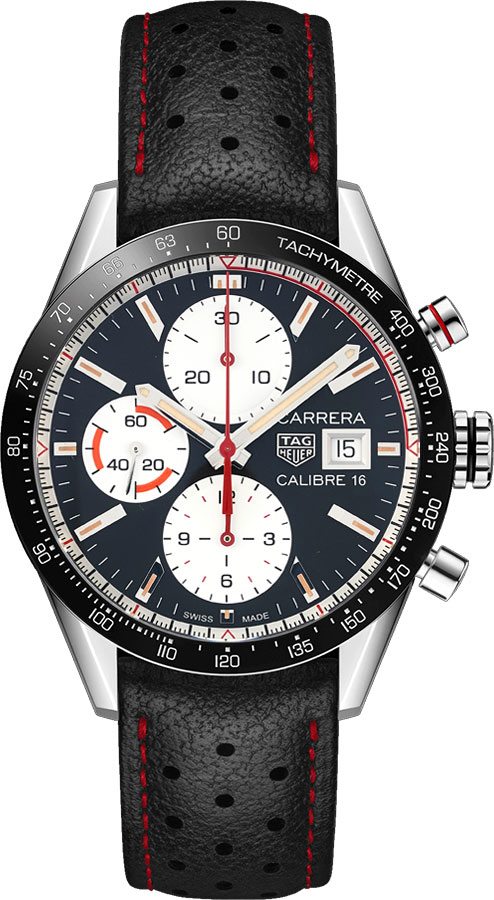 Tag Heuer Carrera Watches Mens Opalin Black Self winding Automatic CV201AP.FC6429 Watch