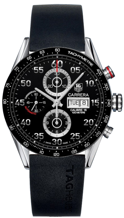Tag Heuer Carrera Watches Mens Black Self winding Automatic CV2A10-FT6005 Watch