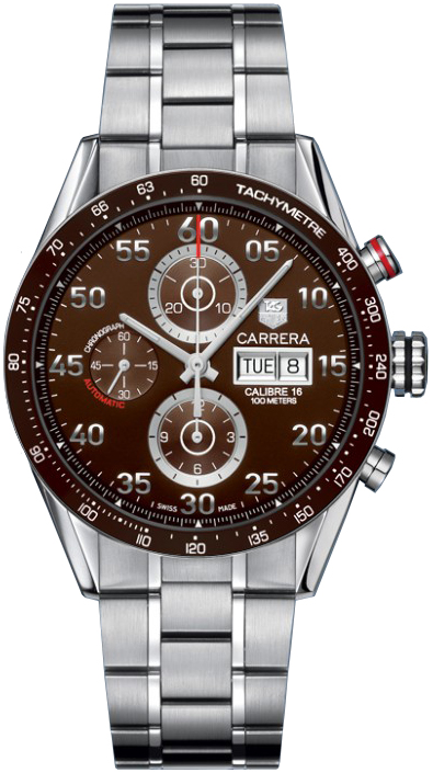 Tag Heuer Carrera Watches Mens Brown Self winding Automatic CV2A12-BA0796 Watch