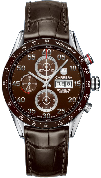 Tag Heuer Carrera Watches Mens Brown Self winding Automatic CV2A12.FC6236 Watch