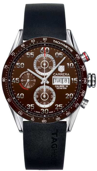 Tag Heuer Carrera Watches Mens Brown Self winding Automatic CV2A12-FT6005 Watch