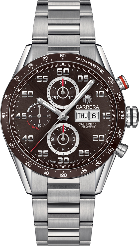 Tag Heuer Carrera Watches Mens Brown Self winding Automatic CV2A1S.BA0799 Watch