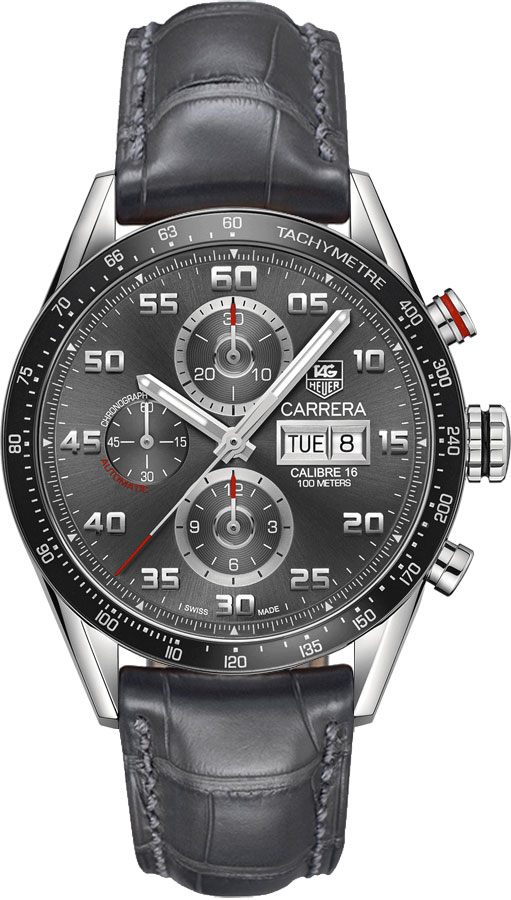 Tag Heuer Carrera Watches Mens Sunray Brushed Anthracite Grey Self winding Automatic CV2A1U-FC6313 Watch