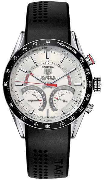 Tag Heuer Carrera Watches Mens Silver Hybrid Electro Mechanical CV7A11-FT6012 Watch
