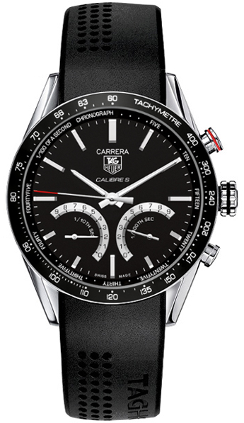 Tag Heuer Carrera Watches Mens Black Hybrid Electro Mechanical CV7A12-FT6012 Watch