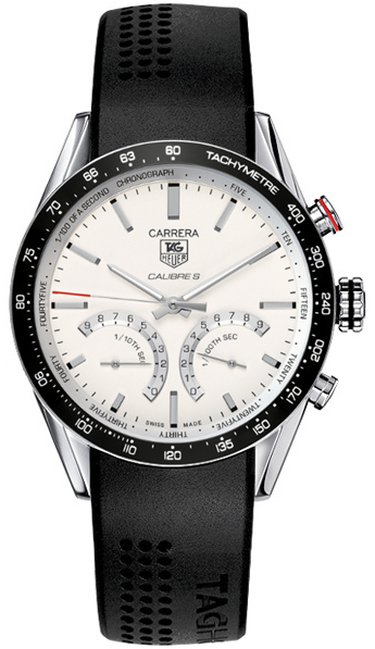 Tag Heuer Carrera Watches Mens Silver Hybrid Electro Mechanical CV7A13-FT6012 Watch