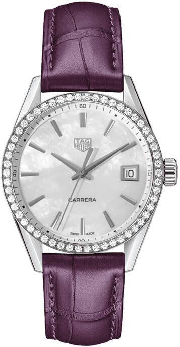 Tag Heuer Carrera Watches Ladies Mother of Pearl White Battery Operated Quartz WBK1316.FC8261 Watch