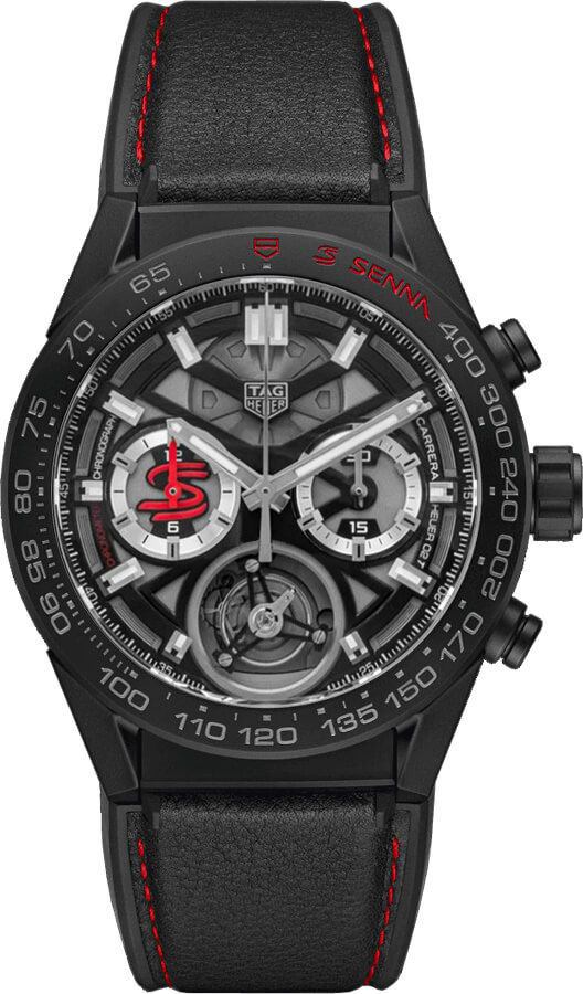 Tag Heuer Carrera Watches Mens Black Skeleton Self winding Automatic CAR5A91.FT6162 Watch