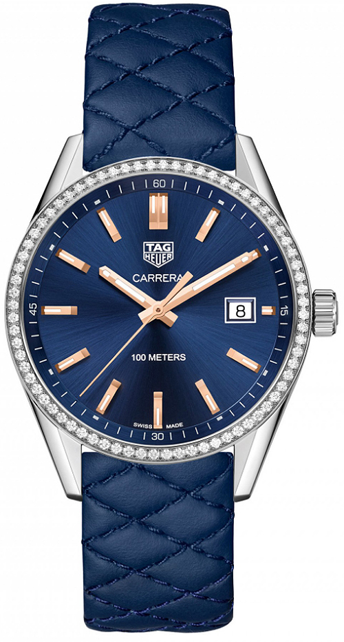 Tag Heuer Carrera Watches Blue Battery Operated Quartz WAR1114.FC6391 Watch