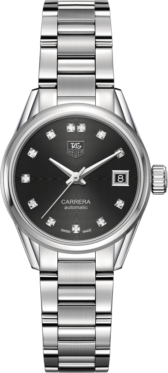 Tag Heuer Carrera Watches Ladies Black Self winding Automatic WAR2413.BA0776 Watch