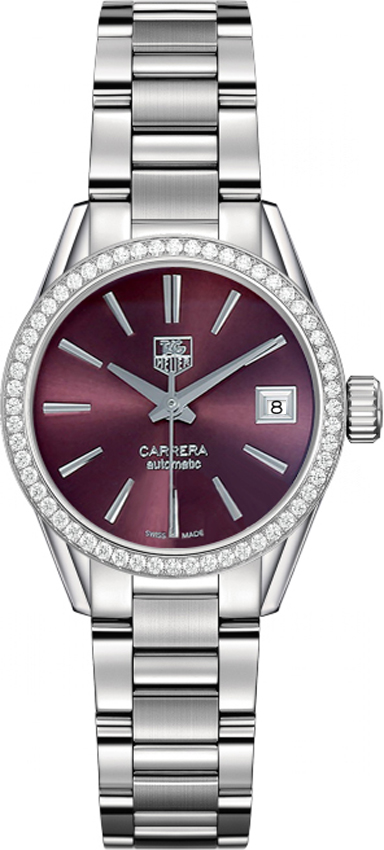 Tag Heuer Carrera Watches Ladies Red Self winding Automatic WAR2418.BA0776 Watch