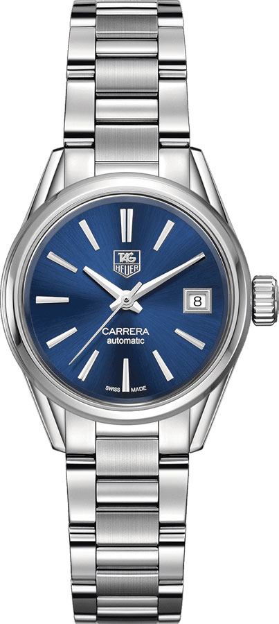 Tag Heuer Carrera Watches Ladies Sunray Brushed Blue Self winding Automatic WAR2419.BA0776 Watch