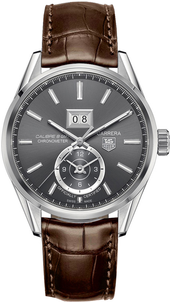 Tag Heuer Carrera Watches Mens Grey Self winding Automatic Chronometer WAR5012-FC6291 Watch