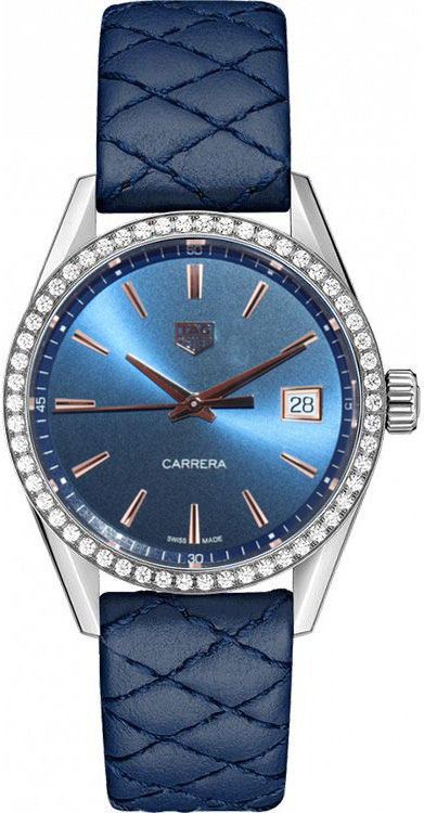 Tag Heuer Carrera Watches Ladies Blue Battery Operated Quartz WBK1317.FC8259 Watch