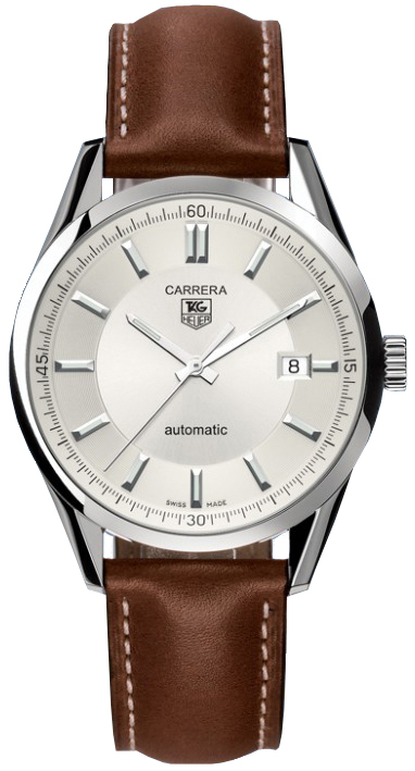 Tag Heuer Carrera Watches Mens Silver Self winding Automatic WV211A.FC6203 Watch