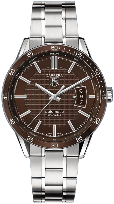 Tag Heuer Carrera Watches Mens Brown Self winding Automatic WV211N.BA0787 Watch