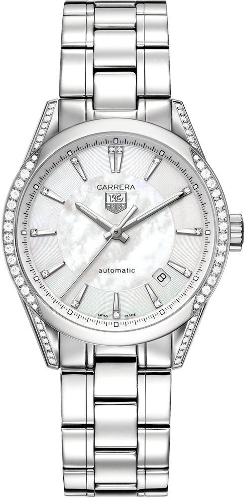 Tag Heuer Carrera Watches  Mother of Pearl White Dial Self winding Automatic WV2212.BA0798 Watch