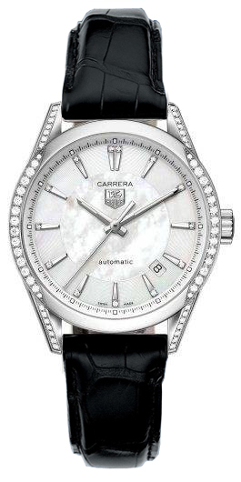 Tag Heuer Carrera Watches  Mother of Pearl White Dial Self winding Automatic WV2212-FC6302 Watch